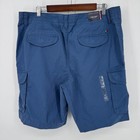 Tommy Hilfiger Mens Cargo Shorts Size Xl 10  Inseam Blue Cotton Casual Outdoors