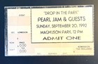 Pearl Jam Drop In The Park Eddie Vedder Hangs From Scaffolding Magnuson 1992