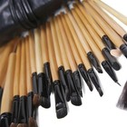 24 Pcs  Professional Wood Handle Makeup Set Eyeshadow  Eyebrow Makeup Brush Kit