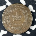 1861 Nova Scotia 1 2 Cent Half Cent Lot c9984 Nice 