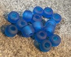 15 Sky Blue Padre Glass Trade Beads Huron People Good Patina   Color