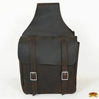 C-g166 Hilason Leather Chap Leather Horse Saddle Bag  for Trail