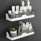 Wall-mounted Corner Shower Caddy    adhesive Bathroom Shelf Rack Storage Organizer