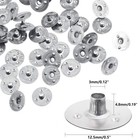 200 600 1200pcs Metal Waxed Candle Wick Sustainer Tabs Diy Making 12 5mm 20mm