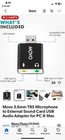 Movo 3 5mm Trs Microphone To External Sound Card Usb Audio Adapter For Pc   Mac