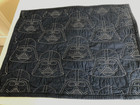 Pottery Barn Kids Star Wars Darth Vader Navy Sham White Stitch Quilted 20 5 X 27