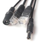 1 Pair Power Over Ethernet Passive Poe Rj45 Injector Splitter Adapter Cable Kit
