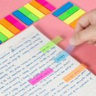 100 Pcs Neon Colored Self-adhesive Page Markers For Indexing   Notes