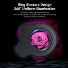 37mm 52mm Thread Macro Lens Fill Light  With 32 Led cri 95   45 Light Modes