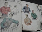 Vtg Sewing Pattern Lot 7 Mens 50s Blazer Pjs Ricky Shirt Bbq Apron
