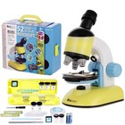Iqcrew Amscope 52 Pc All-in-1 Kids Microscope Kit-2 Led Lights experiment Cards