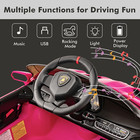 2 Seater Kids Ride On Car  12v 4wd Licensed Lamborghini Veneno Powered Electric 