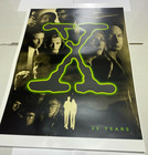 X-files 25th Anniversary Poster Lithograph  Fluorecent X  Size 27 By 19 Inch