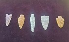 5 Arrowheads From Miller Co Mousori 