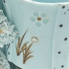 Vintage Blue Lefton Spaghetti Poodle Cigarette Pencil Holder Planter Refurbished