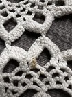 Vintage Handmade Crochet Lace Doily Table Topper Round Ruffle Edge Decor