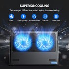Tecknet Laptop Cooling Pad - 12 -15 6  Laptop Cooler With Quiet Cooling Fan
