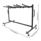 Folding Chair Cart Trolley For 42 Chairs Steel Black