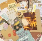 100pcs Ephemera Lot Junk Journal Grab Bag Scrapbook Paper Collage Embellishments