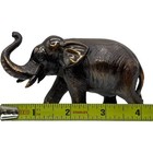 Elephant Statue Figurine Home Decor Trunk Up Good Luck Bronze Finish