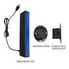 Usb Laptop Computer Speaker With Clip-on Portable Soundbar Design