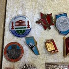 Vintage Soviet City Souvenir Lapel Pin Lot Of 22