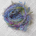 Fiber Art Yarn Journal Scrapbook Mixed Media Gift Wrap 24 Yds  blackberry 