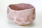 Japan Matcha Chawan Tea Bowl Pink Cherry Blossom Petals  Tea Ceremony Mino Ware