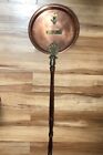 Vintage Long Wood Handle Copper   Brass Bed Warmer  prince George Hotel London 
