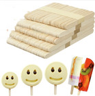 50pcs Diy Wooden Ice Cream Sticks  Children Handicraft Art Ice Cream Cake Making