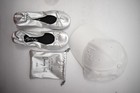 Bride Wedding Dancing Ballet Flats Slippers Shoes Silver   Hat Size Small Us 6-7