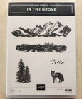 Stampin Up Stamp die Set Bundle   In The Grove   Used- Layered Forest trees Die 