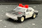Vintage Aurora Afx tomy Police Car Slot Car Black   White 1980 s
