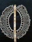 Off-white Lace Collar  Victorian Style Hand Tatted  Vintage   2