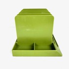 Vintage Plastic Avocado Green Desk Organizer By Max Klein Mcm 1960s Pens Letters