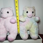 Set Of 2 Ty Baby Plushes Rattle 1999  Tylon Ty-dyed   Pink Bearbaby Plush