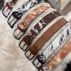 Genuine Cowhide Leather Belt For Men     Classic Durable Belt With Metal Buckle