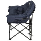 Tommy Bahama Xl Jumbo Padded Camp Chair 500lb Cup Holder Carry Bag  Blue Color