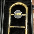 Jupiter Bb Tenor Slide Trombone Gold Lacquer Brass  Small Bore  8  Bell Set