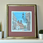 Munich Old Town Framed Print     Vintage Bavarian Folk Art  Wall Or Shelf Decor