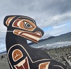 Northwest Coast Native American Hand Carved Wood Cougar Authentic Indigenous Art