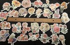 Lot Of 10 Pieces Random Flowers Lover Stickers Floral Bouquets Vintage-look