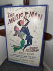 Vtg Original Music Man W  Robert Preston Window Poster Broadway 1977 1st Ed 