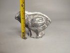 Primitive Antique Tin Metal Style Easter Chick Silver Chocolate Mold Figurine