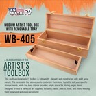 Us Art Supply Artist Wood Pen  Marker Storage Box W  Drawer Medium Tool Box