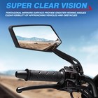2pcs Cycling Mtb Bike Mirrors 22-25mm For Mountain Road Bike E-bike Scooter Us