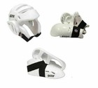 Sparring Gear Package For Child Or Adults - Karate Protection Guards In White