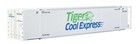 Walthers Ho Scale   New   Tiger Cool Express   53  Reefer Container   949-8708