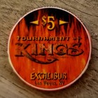  5 Excalibur Tournament Of Kings Ireland Knight Casino Chip - Las Vegas  Nevada