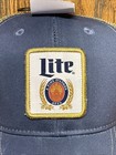 Miller Lite Beer Alcohol Trucker Mesh Hat Cap - Blue green - Original Patch New